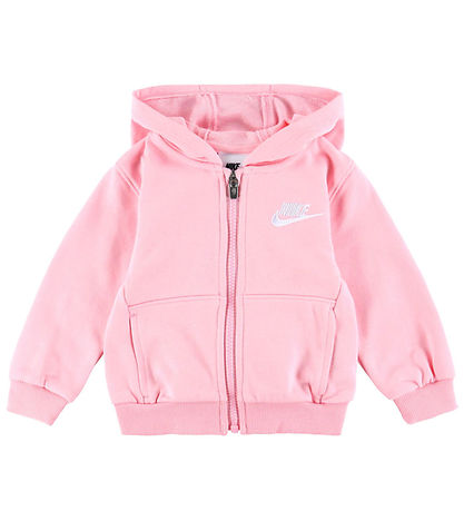 Nike Sweatsæt - Cardigan/Sweatpants - Medium Soft Pink