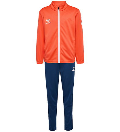 Hummel Træningssæt - HmlLogo - Nasturtium/Dark Denim