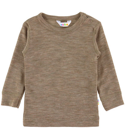 Joha Bluse - Uld/Silke - Beige Melange