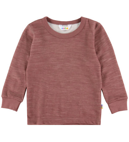 Joha Bluse - Uld/Bambus - Mrk. Rose