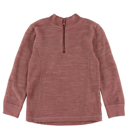 Joha Bluse - Uld/Bambus - Mrk. Rose