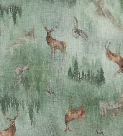 Joha Bluse - Uld - Grøn m. Skov