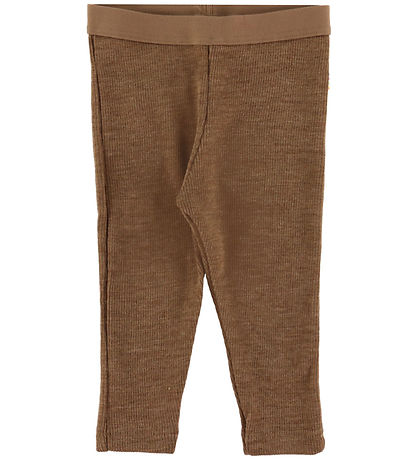 Joha Leggings - Uld - Varm Brun