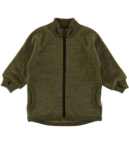 Joha Cardigan - Uld - Mos Grøn