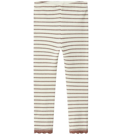 Name It Leggings - Rib - NmfNette - Peppercorn
