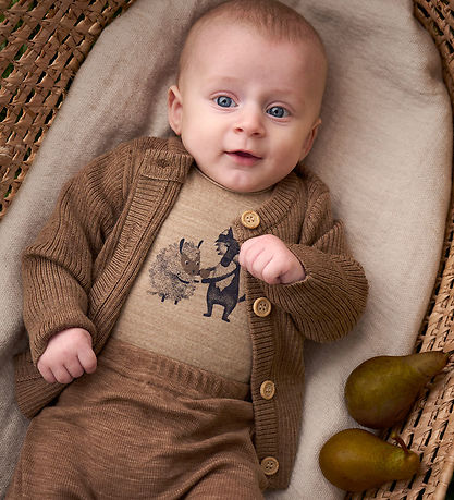 CeLaVi Cardigan - Uld - Cocoa Creme