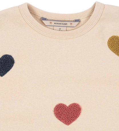 Konges Sløjd Sweatshirt - Lou Terry - Multi Heart