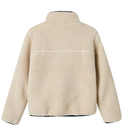 Name it Fleecejakke - NknMattia - Moonbeam/CHEST POCKET DARK SAP