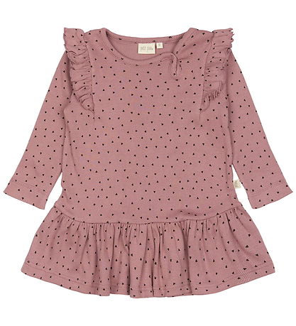 Petit Piao Kjole - Rib - Modal - Nostalgic Rose/Coffee Bean