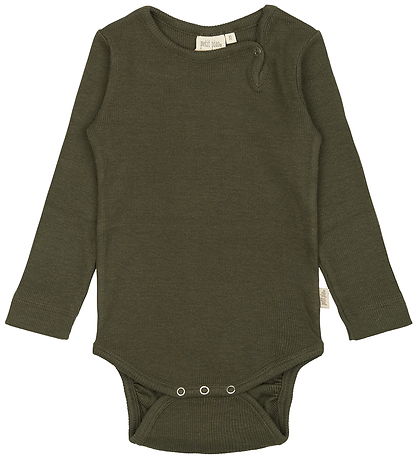 Petit Piao Body l/æ - Rib - Modal - Green Leaf