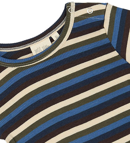 Petit Piao Bluse - Rib - Modal - True Navy/Multi Stripe
