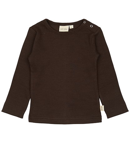 Petit Piao Bluse - Rib - Modal - Coffee Bean