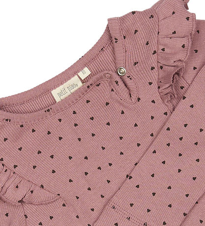 Petit Piao Body l/æ - Rib - Modal - Nostalgic Rose/Coffee 