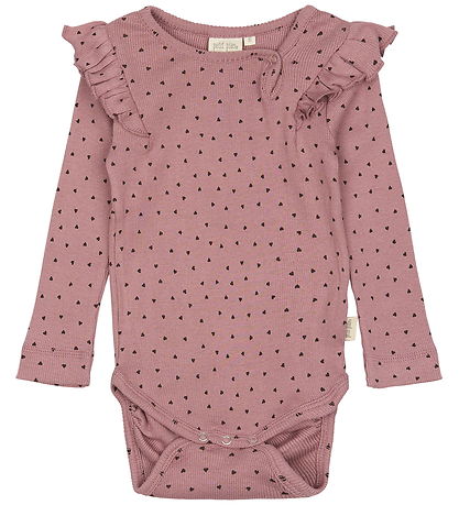 Petit Piao Body l/æ - Rib - Modal - Nostalgic Rose/Coffee 