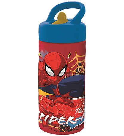 Spiderman Drikkedunk - 410 ml - Rød/Blå