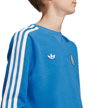 adidas Originals Sweatshirt - Real Madrid - Blue Bird/Hvid