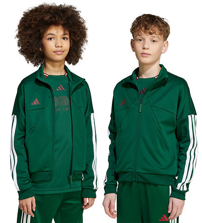 adidas Performance Cardigan - House Of Tiro - Dark Green/Core Wh