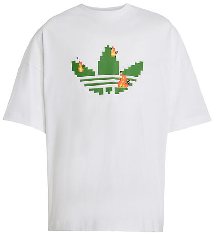 adidas Originals T-Shirt - Hvid m. Minecraft