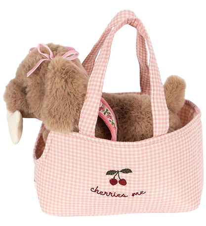 Konges Sløjd Bamse - Hundehvalpen Maude - Pink Check