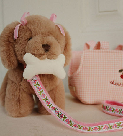 Konges Sløjd Bamse - Hundehvalpen Maude - Pink Check