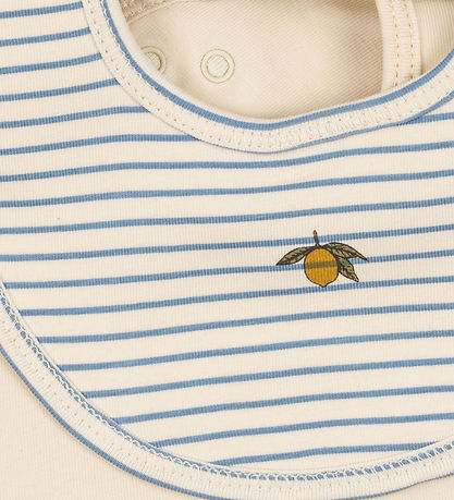 Konges Sløjd Savlesmække - 2-pak - Kubi/Stripe Blue