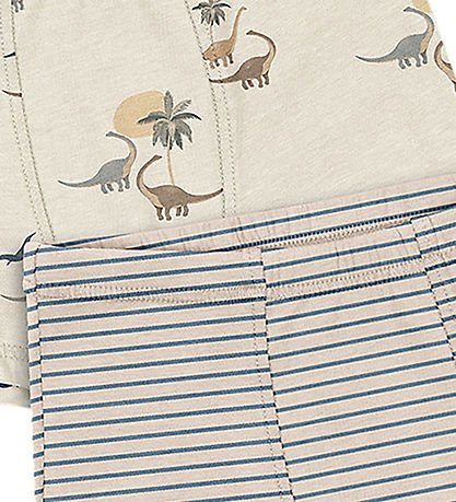 Konges Sløjd Boxershorts - 2-pak - Gots - Kubi/Stripe Bluie