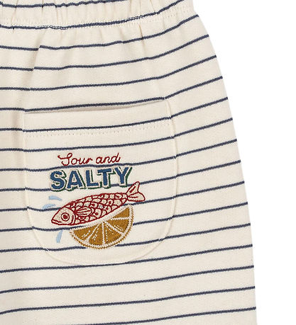 Konges Sløjd Sweatpants - Amio - Captains Blue/Antique White