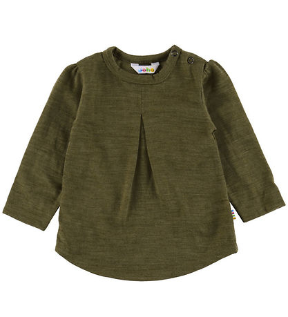 Joha Bluse - Uld - Mos Grøn