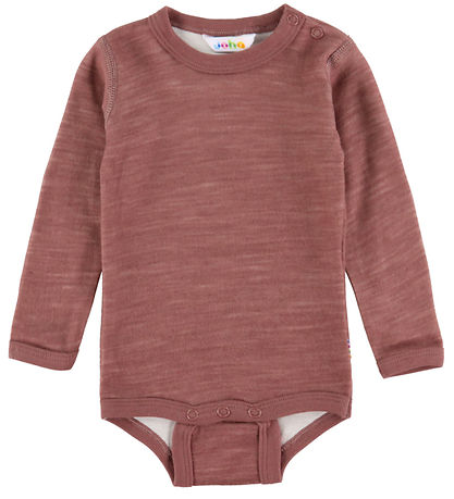 Joha Body l/æ - Uld/Bambus - Mørk Rose