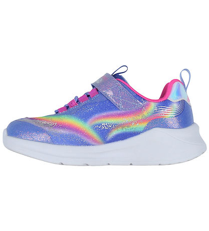 Skechers Sko m. Lys - Unicorn Chaser - Blue/Multi