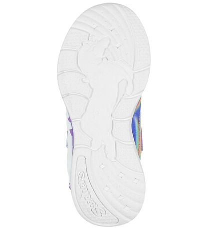 Skechers Sko m. Lys - Unicorn Chaser - Blue/Multi