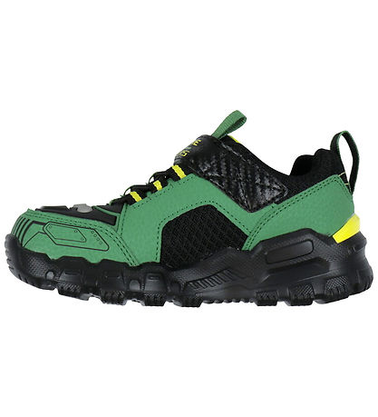 Skechers Sko m. Lys - Rugged Brights - John Deere - Grøn/Sort