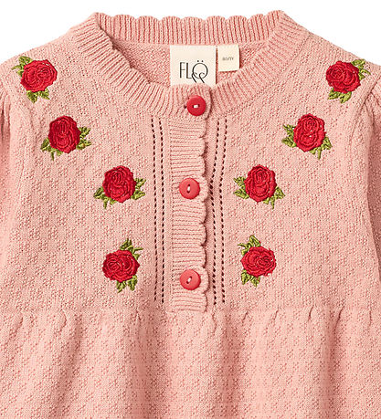 Flöss Kjole - Aya - Strik - Warm Pink