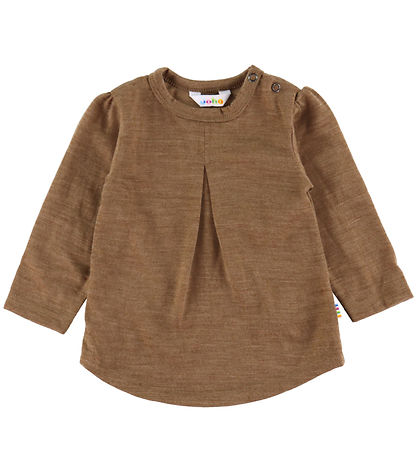 Joha Bluse - Uld - Varm Brun