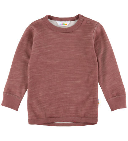 Joha Bluse - Uld/Bambus - Mrk. Rose