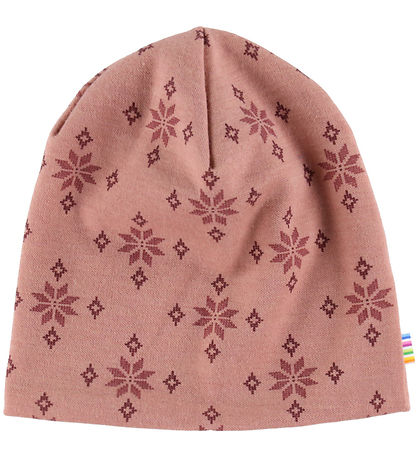 Joha Hue - 2-lags - Uld/Bomuld - Rose m. Snefnug