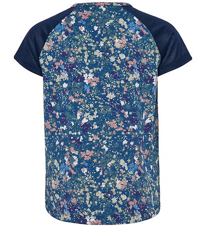 Hummel T-shirt - HmlJR Mix - Dress Blues/Riverside