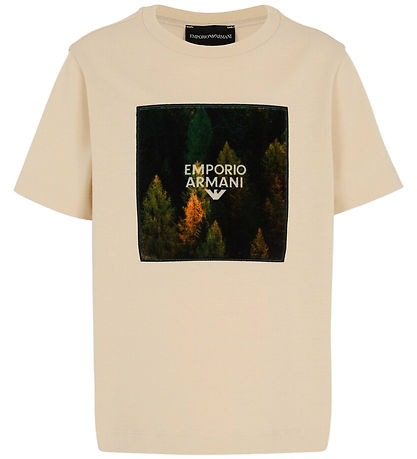 Emporio Armani T-shirt - French Oak m. Print