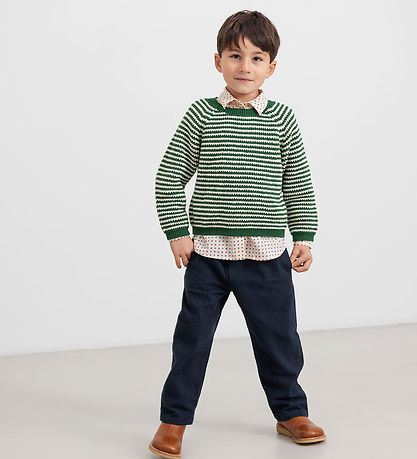 MarMar Bluse - Strik - Torin - Garden Green Stripe