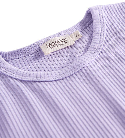 MarMar Bluse - Rib - Plain - Soft Lavender