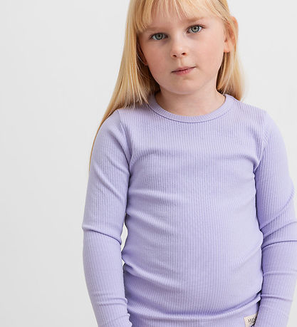 MarMar Bluse - Rib - Plain - Soft Lavender