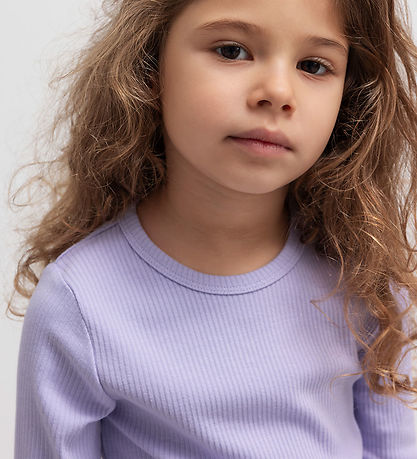MarMar Bluse - Rib - Plain - Soft Lavender