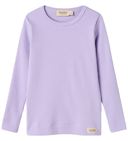 MarMar Bluse - Rib - Plain - Soft Lavender