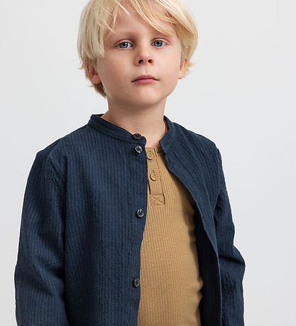 MarMar Skjorte - Torben - Dark Blue Stripe