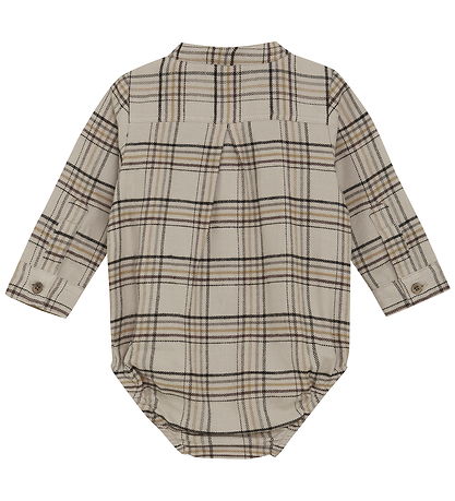Minymo Skjortebody l/æ - Oxford Tan