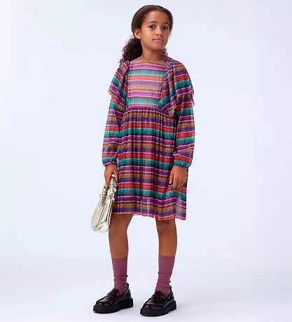 Molo Kjole - Plisseret - Carina - Jewellery Stripe