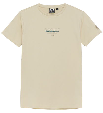 Indian Blue Jeans T-shirt - Sandshell m. Print