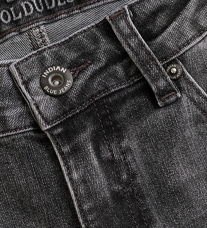 Indian Blue Jeans Jeans - Wide Loose Fit - Dark Grey Denim