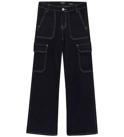 Indian Blue Jeans Jeans - Wide Fit - Dark Blue Denim