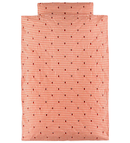 Flöss Sengetøj - Baby - Molly - Berry Gingham